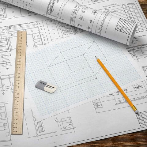 Ластик 41х14х8мм термопластичная резина скошенный BRAUBERG 1/80