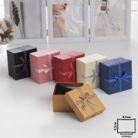 Подарочная коробка Квадрат 9х9х5см Бантик 1/6/360