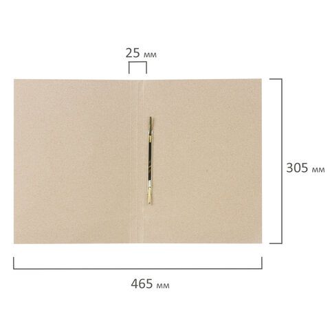 Скоросшиватель картон белый BRAUBERG Standard гарант. пл. 300г/кв.м. на 200 листов 1/200