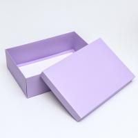 Коробка без окна 300х200х90мм картонная лавандовая 1/5/170