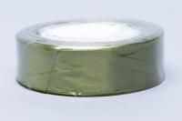 Лента атласная 25мм 25м оливковая 1/5