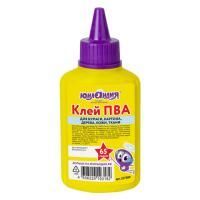 Клей ПВА 65г бумага картон дерево ЮНЛАНДИЯ 1/80