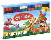 Пластилин 12цв 180г классический Creativiki 1/32