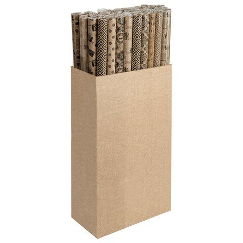 Бумага упаковочная 70х100см ЗОЛОТАЯ СКАЗКА Kraft Unlimited ассорти 1/50