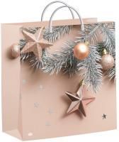 НГ Сумка пластиковая (24х26)-140 Нежные звезды ТИКО 1/40