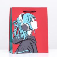 Пакет подарочный бумажный (18х22,3х10) Меломан 1/6/312