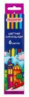 Карандаши цветные 06цв заточенные ПИФАГОР Сказочный город 1/24/240  