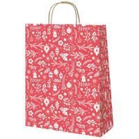 НГ Пакет подарочный крафтовый (35х26х15) с крученой ручкой Новый год 1/250