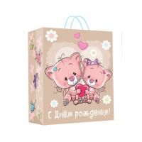 Пакет подарочный бумажный (18х23х10) крафт Чудо праздник 1/12/144