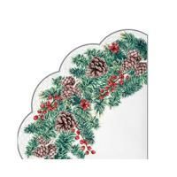 НГ Салфетки 3-сл d 32 см  Rondo Новогодний венок-3 (12) 1/15