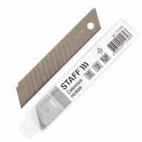 Лезвия для ножей 18мм 10шт толщ лезвия 0,38мм эконом STAFF 1/10/400