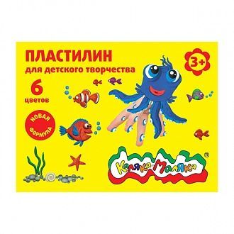 Пластилин 06цв 90г Каляка-Маляка 1/30 Пластилин 06цв 90г Каляка-Маляка 1/30