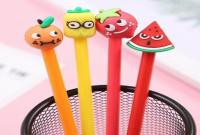 Ручка гелевая синяя 0,5мм Фрукты-2 Centrum 1/12/1728