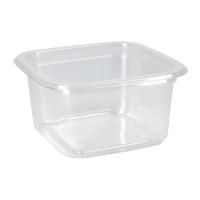 Контейнер ПЭТ 200мл (93х93х48) СпК-0909 Квадрат стакан прозрачный ПолиЭр 50/500