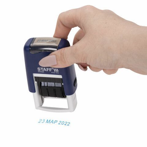 Датер-мини STAFF месяц буквами оттиск 22х4 мм Printer 7810 1/10