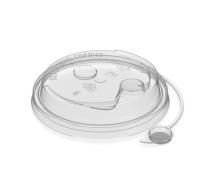 Крышка для ПП стаканов d 80 мм с питейником флип-топ прозрачная 40/1200 