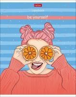 Тетрадь 48л А5 клетка скоба мелованный картон Очаровательные глазки Хатбер 1/5/100