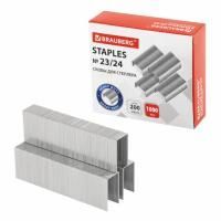 Скобы №23/24 1000шт до 200л сверхпрочные BRAUBERG 1/10/100