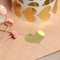 Наклейки для цветов и подарков золото 3,5х2,5 см (300шт) 1/168