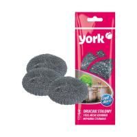 Мочалка для посуды металлическая (3шт) спиральная YORK 1/80