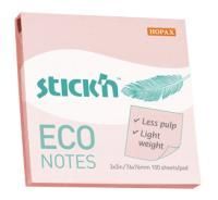 Блок самоклеящийся 76х76мм 100л розовый пастель Stick`n ECO 1/12/216