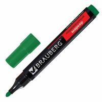 Маркер перманентный зеленый 3мм без клипа круглый наконечник Contract BRAUBERG 1/12