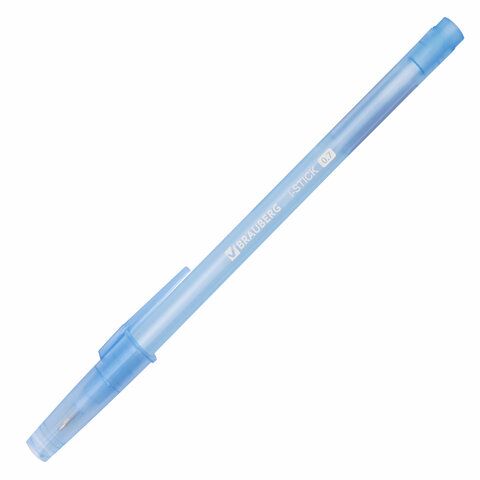 Ручка шариковая синяя узел 0,7мм линия письма 0,35мм BRAUBERG i-STICK 1/50