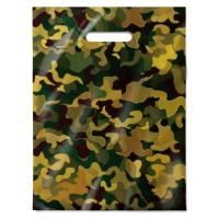 Пакет с вырубной ручкой (31х40)-50 Хаки глянец 50/1000