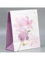 Пакет подарочный ламинированный (25х30,5х12,5см) Линии 1/200