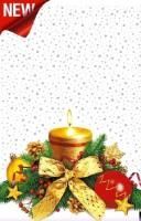 НГ Пакет подарочный (25х40) полипропилен Тепло свечи 100/2000