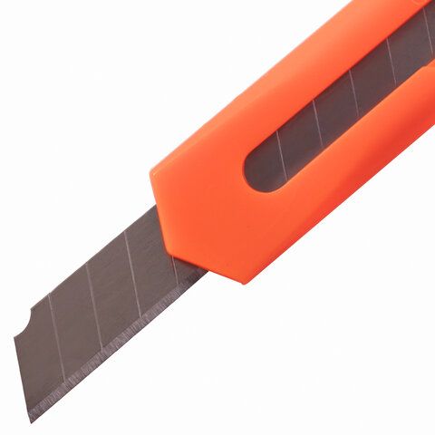 Нож канцелярский 9мм европодвес фиксатор ассорти Classic Brauberg 1/60 (Клиент)