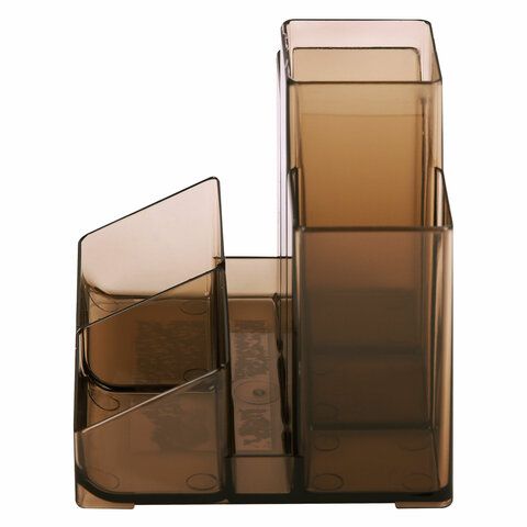 Подставка-органайзер 109х95х101,5мм 5 отделений тонированная Contract Brauberg 1/12