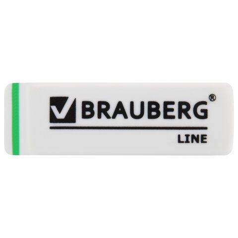 Ластик 57х18х8мм термопластичная резина скошенные края Partner BRAUBERG 1/40/960