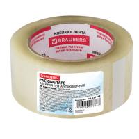 Клейкая лента (скотч) (48х100) прозрачная толщина 45 микрон, BRAUBERG 6/36 