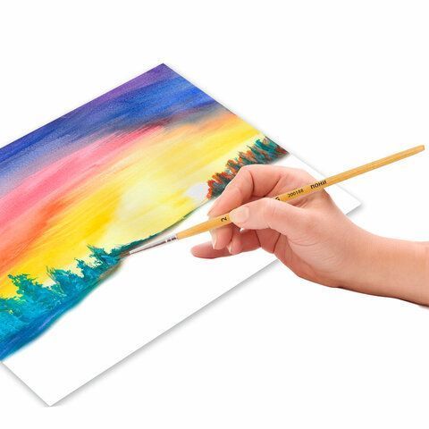 Кисть пони круглая №2 BRAUBERG 1/30/2400