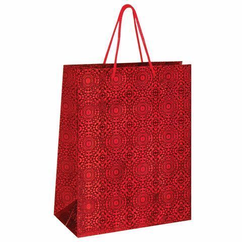 Пакет подарочный ламинированный (26х32х13см) Голография 1/12/96