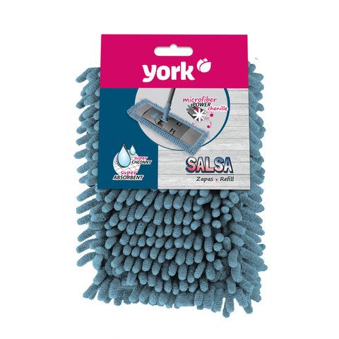 Насадка МОП плоская 42х12,5см YORK Salsa, карманы, ворсистая микрофибра1/24