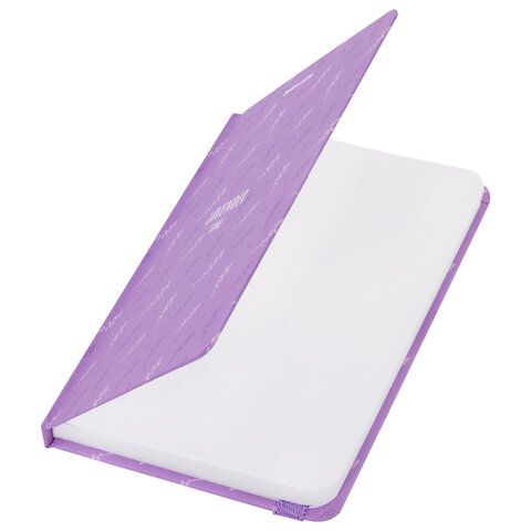 Блокнот 96л А6 109х148мм клетка твердая обложка на резинке BRAUBERG Lavender 1/36