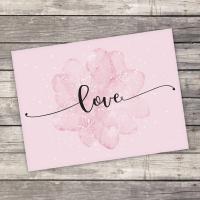 Открытка 8х6см Love 1/20