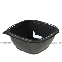 Контейнер ПЭТ 380мл (124х124х52) УК-375Т черный Каштан 50/500