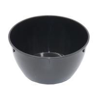 Банка 0,36л d-112 плошка б/кр черная Полимерпласт  25/500