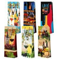 Пакет подарочный бумажный под бутылку (12,3х36х7,8) ламинир микс №1 1/12/360 Пакет подарочный бумажный под бутылку (12,3х36х7,8) ламинир микс №1 1/12/360