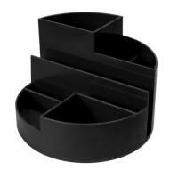 Подставка-органайзер 130х130х90мм 6 отделений черная ОР01 Профи СТАММ 1/8