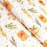 НГ Бумага подарочная 70х100см глянец Подарок 80г/м 10/220