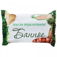 Мыло туалетное 100гр в обертке Банное 1/80