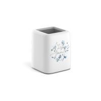 Подставка-органайзер 98х80х80мм квадрат белый с серым ErichKrause Forte Frozen Beauty 1/6