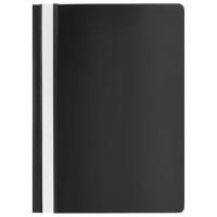 Папка скоросшиватель с прозр верхн лист черный Россия 1/20/200