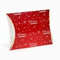 НГ Подарочная коробка 19х14х4см складная Новогодний сюрприз 1/10/550