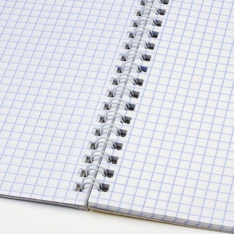 Тетрадь 48л А5 клетка гребень обложка картон Однотонная BRAUBERG 1/100