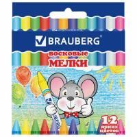 Карандаши восковые 12цв BRAUBERG 1/24/288 
